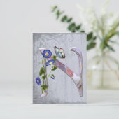 Edelvlinder Initiaal N Briefkaart (Staand voorkant)