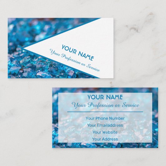 Edelvormig visitekaartje (Voorkant / Achterkant)