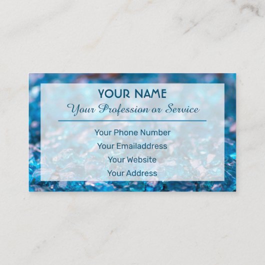 Edelvormig visitekaartje (Achterkant)