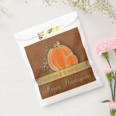 Edelvormige goudThanksgiving pompoen bladeren voor Bedankzakje (Gezegeld)