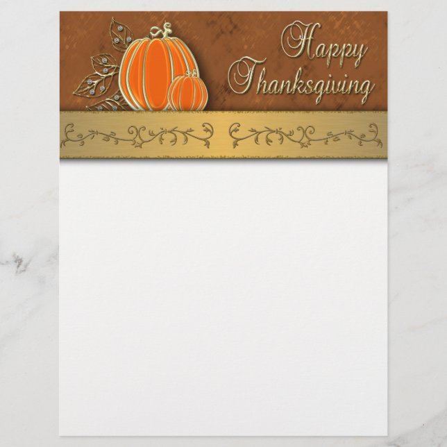 Edelvormige goudThanksgiving pompoenbladeren (Voorkant)