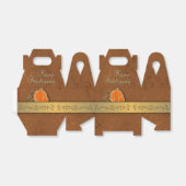 Edelvormige goudThanksgiving pompoenbladeren Bedankdoosjes (Uitgevouwen)