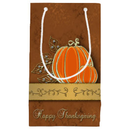 Edelvormige goudThanksgiving pompoenbladeren Klein Cadeauzakje