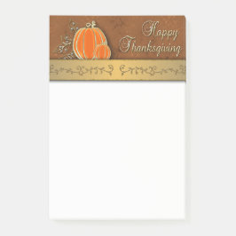 Edelvormige goudThanksgiving pompoenbladeren Post-it® Notes