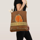 Edelvormige goudThanksgiving pompoenbladeren Tote Bag (Dichtbij)
