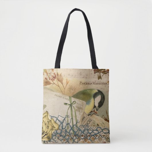 Edelvormige herinneringen tote bag (Voorkant)