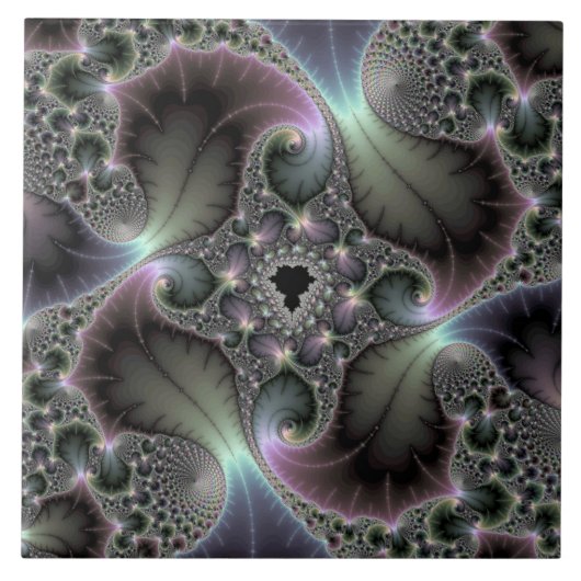 Edelvormige spiraal tegeltje (Voorkant)