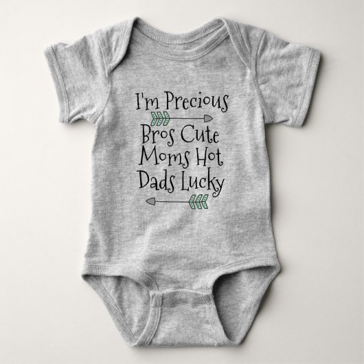Edelwaardig Baby Bodysuit (Voorkant)