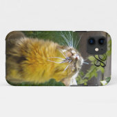 Edelwaardig Kat Monogram iPhone 5 hoesje (Achterkant (horizontaal))