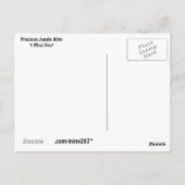 Edelwaardig Oerwoud Kat "vermist" Briefkaart (Achterkant)