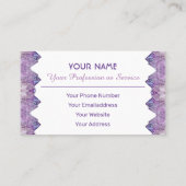 Edelwaardig visitekaartje (Achterkant)