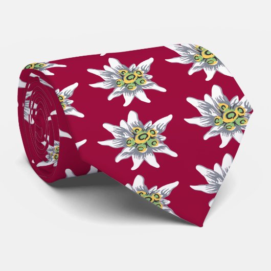 Edelweisbloem Stropdas (Opgerold)