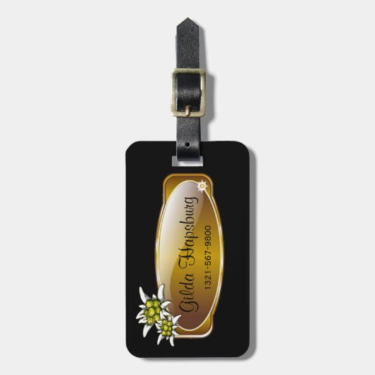 Edelweiss - Aangepast Bagagelabel (Voorkant verticaal)