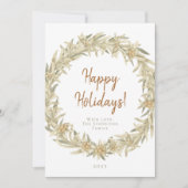 Edelweiss Alpiene Bloemenkrans Feestdagenkaart (Voorkant)