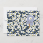 Edelweiss Alpiene Wilde Bloem Handgeïllustreerd Bo Bedankkaart (Voorkant)