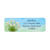 Edelweiss Alpine Bloemen Labels (Voorkant)