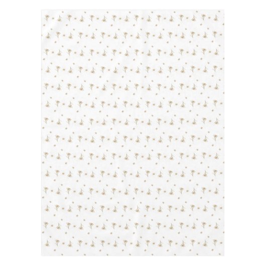 Edelweiss Alpine Flower Waterverf Tafelkleed (Voorkant)