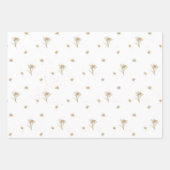 Edelweiss Alpine Wildflower Naam Inpakpapier Vel (Voorkant)