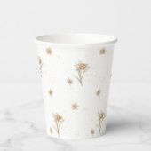 Edelweiss Alpine Wildflower Papieren Bekers (Rechts)