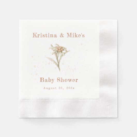 Edelweiss Alpine Wildflower Servet (Voorkant)