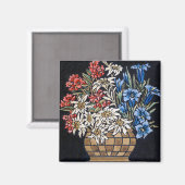 Edelweiss Boeketmagneet Magneet (Voorkant / Achterkant)