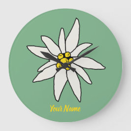 Edelweiss Chalet Flower Retro Huts Alm Grote Klok