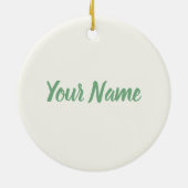 Edelweiss Chalet Flower Retro Huts  Alm Keramisch Ornament (Achterkant)