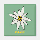 Edelweiss Chalet Flower Retro Huts  Alm Magneet (Voorkant)