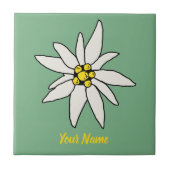 Edelweiss Chalet Flower Retro Huts Alm Tegeltje (Voorkant)