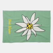 Edelweiss Chalet Flower Retro Huts  Alm Theedoek (Horizontaal)