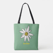 Edelweiss Chalet Flower Retro Huts  Alm Tote Bag (Achterkant)