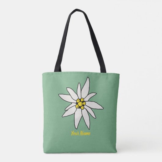 Edelweiss Chalet Flower Retro Huts  Alm Tote Bag (Achterkant)