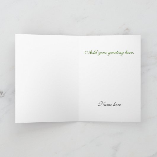 Edelweiss Custom Greeting Card Kaart (Binnen)