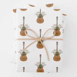 Edelweiss Duet met gitaar Sweet Alpine Inpakpapier Vel