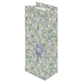 Edelweiss Elegant Rustieke Alpine Vineyard Boutiqu Wijn Cadeautas (Achterkant Gekanteld)