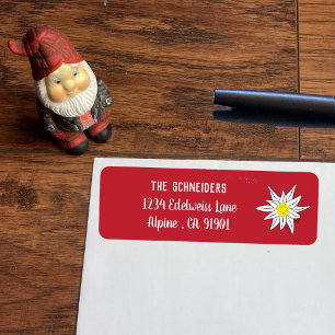 Edelweiss   Etiketten voor de terugkeer van alpien