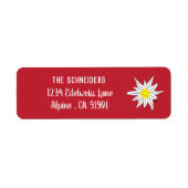 Edelweiss | Etiketten voor de terugkeer van alpien (Voorkant)