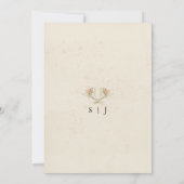 Edelweiss Floral Bridal Shower Kaart (Achterkant)