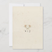 Edelweiss Floral Bridal Shower Kaart (Achterkant)