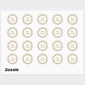 Edelweiss Floral Ronde Sticker (Vel)