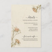  Edelweiss Floral Waterverf Enclosure Informatiekaartje (Voorkant)