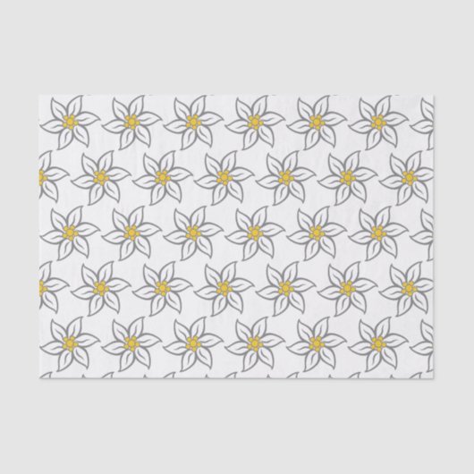 Edelweiss Flower-weefselpapier Tissuepapier (Voorkant)