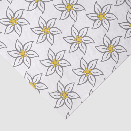 Edelweiss Flower-weefselpapier Tissuepapier (Detail)
