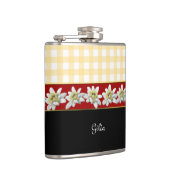 Edelweiss Flowers Custom Flask Heupfles (Rechts)