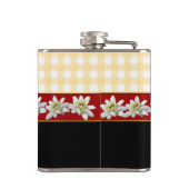Edelweiss Flowers Custom Flask Heupfles (Achterkant)