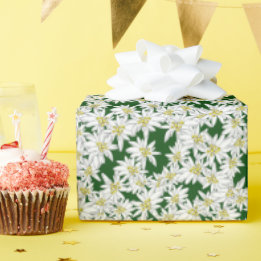 Edelweiss Hand-Drawn Sound of Music Alpine Floral Cadeaupapier