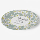 Edelweiss handleiding-geïllustreerde persoonlijke  papieren bordje (Gekanteld)