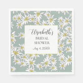 Edelweiss handleiding-geïllustreerde persoonlijke servet