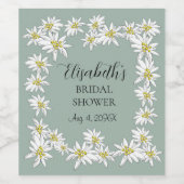 Edelweiss handleiding-geïllustreerde persoonlijke  wijn etiket (Enkel label)