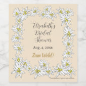 Edelweiss handleiding-geïllustreerde persoonlijke wijn etiket (Enkel label)